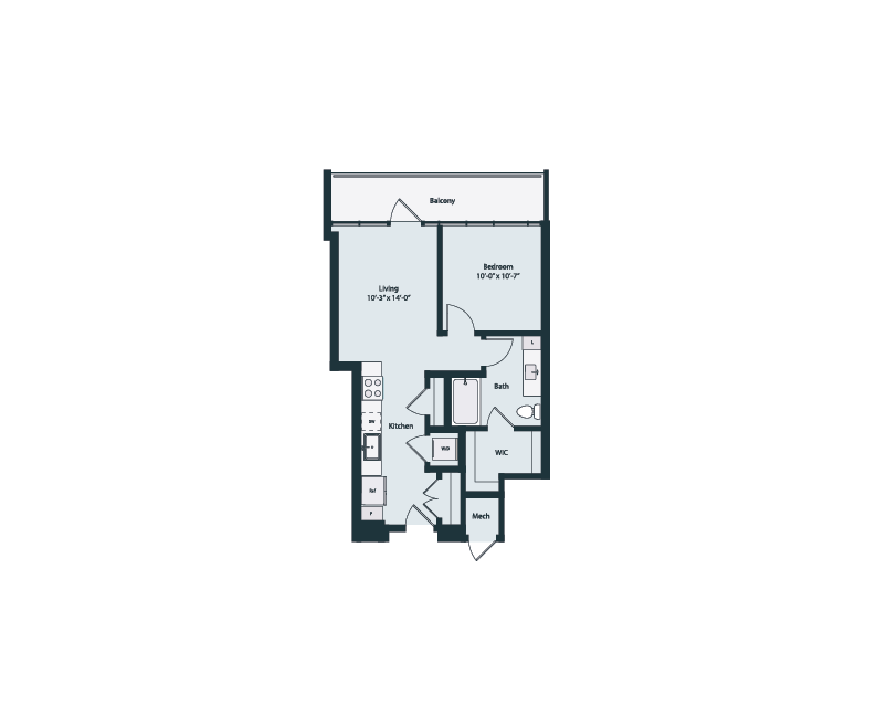 Floor plan layout diagram for JR1-4